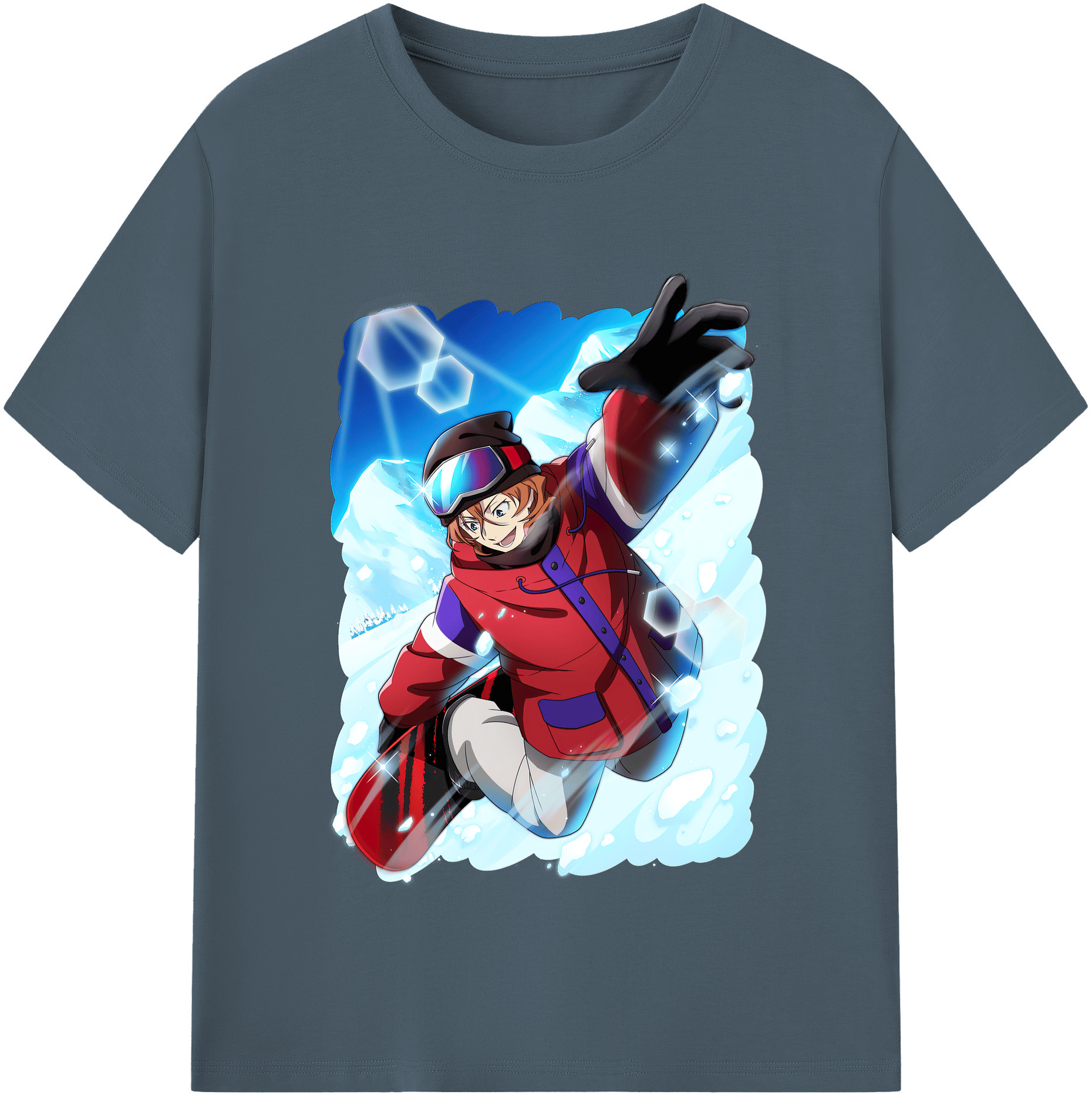 （画像用） 文豪ストレイドッグス Bungo Stray Dogs 綿100％半袖Tシャツ（フロントプリント）